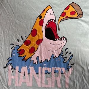 Hangry Pizza Shark T Shirt